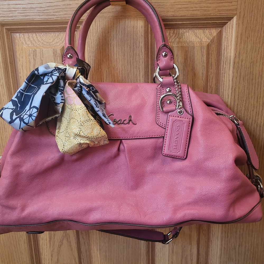 Coach Pink Leather Handbag